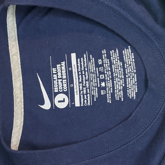 Nike Navy Blue Lime Green Seahawks Soar Superbowl XLVlll 48 Champions S/S Tee L - Picture 7 of 7